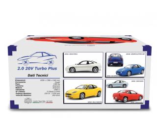 Fiat Coupé 2.0 20v Turbo Plus 1999 Grigio Moon Laudoracing 1:18 Resinemodell (Türen, Motorhaube... nicht zu öffnen!)